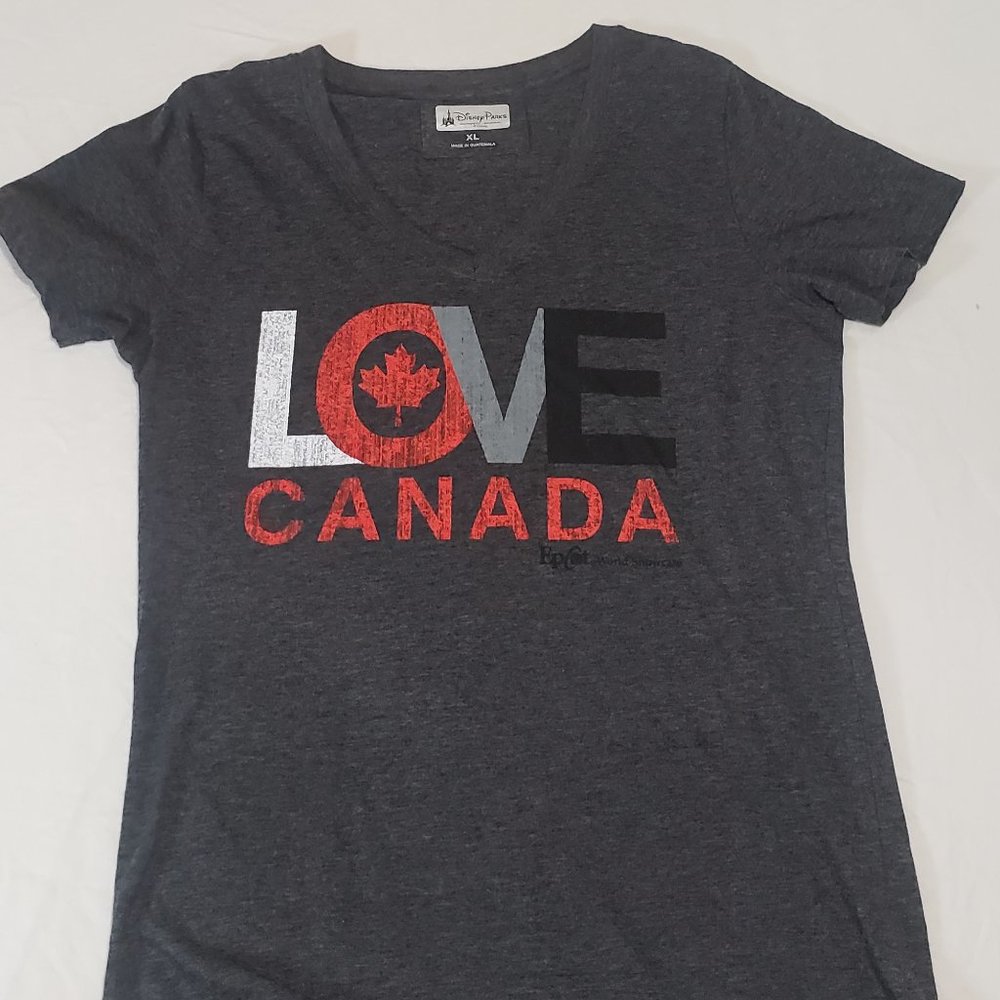 Disney Parks Authentic Original Love Canada shirt